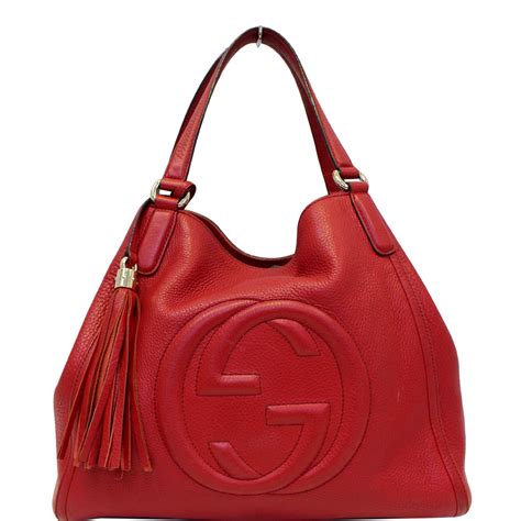 gucci soho tote red|gucci soho shoulder bag white.